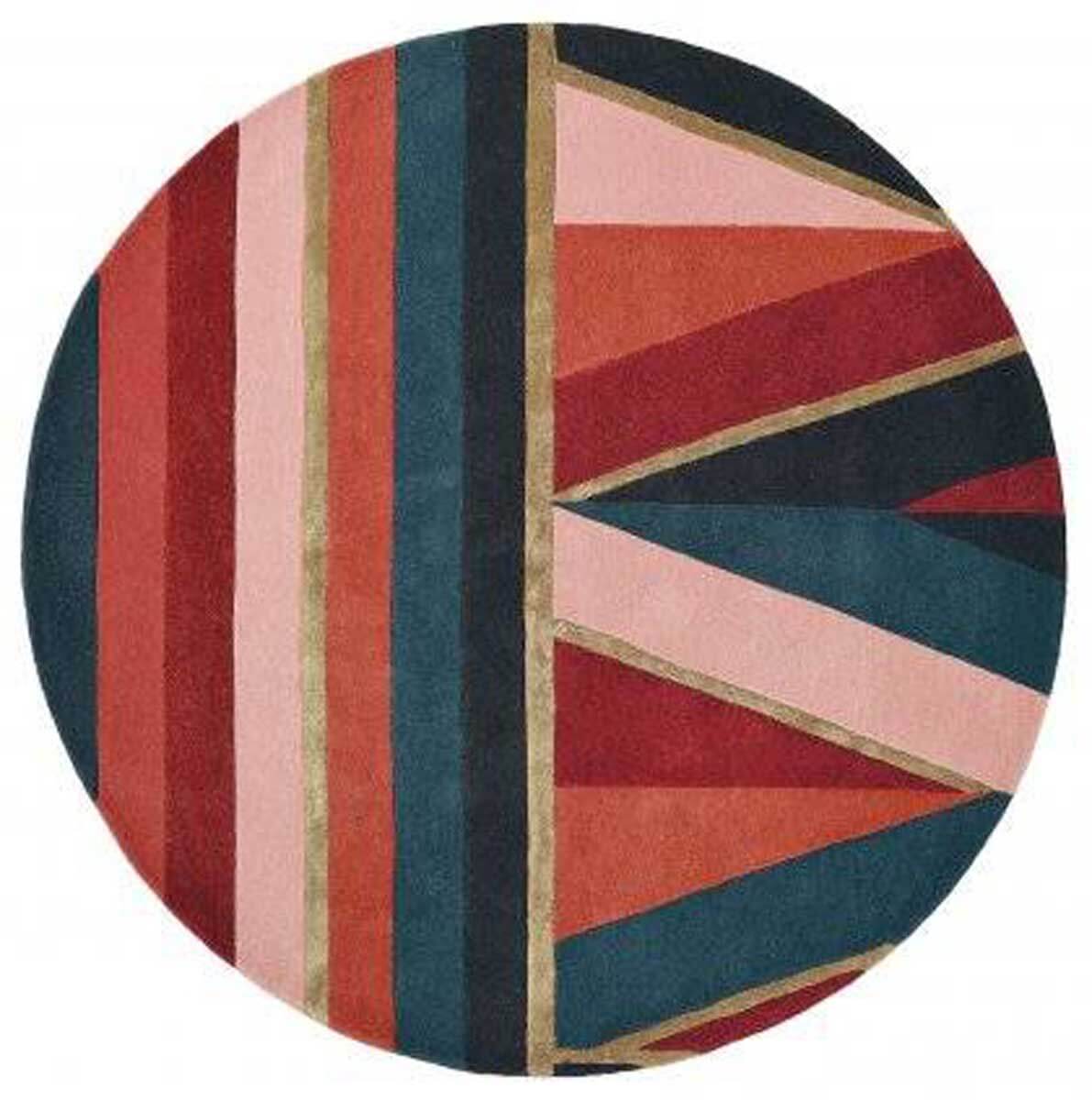 Sahara Round Burgundy 056105 Rug