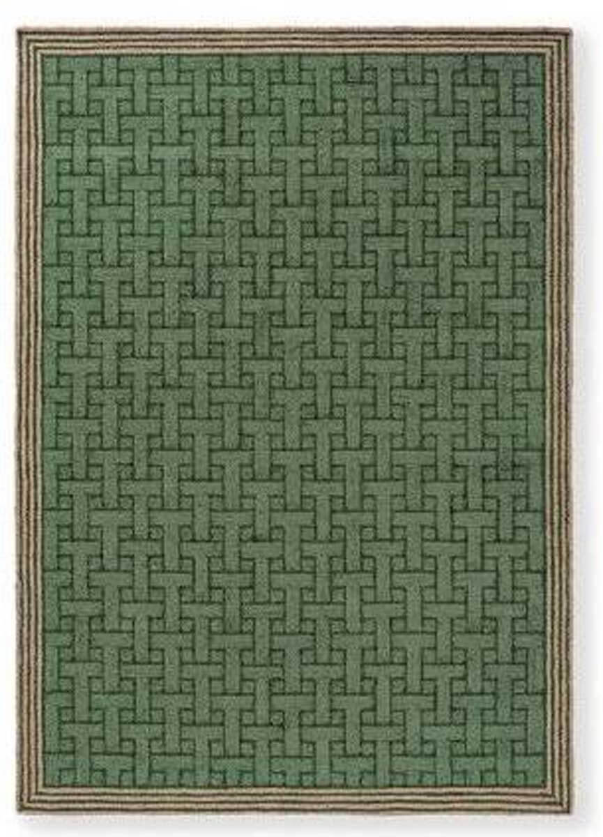 T Monogram Jade Green 455807 Rug