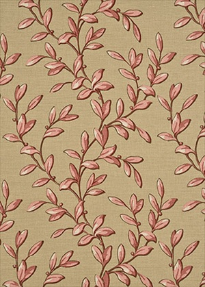Tintinhull Leaf Print Red Biscuit PP50292-2