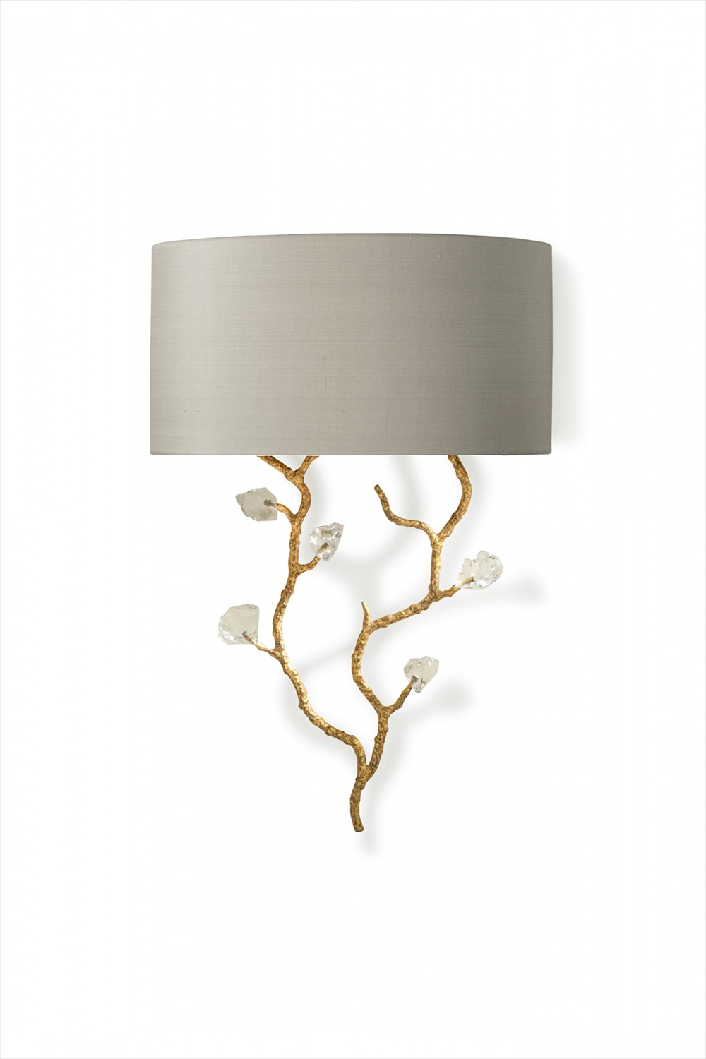 Trailing Blossom Wall Light TWL68 White Gold