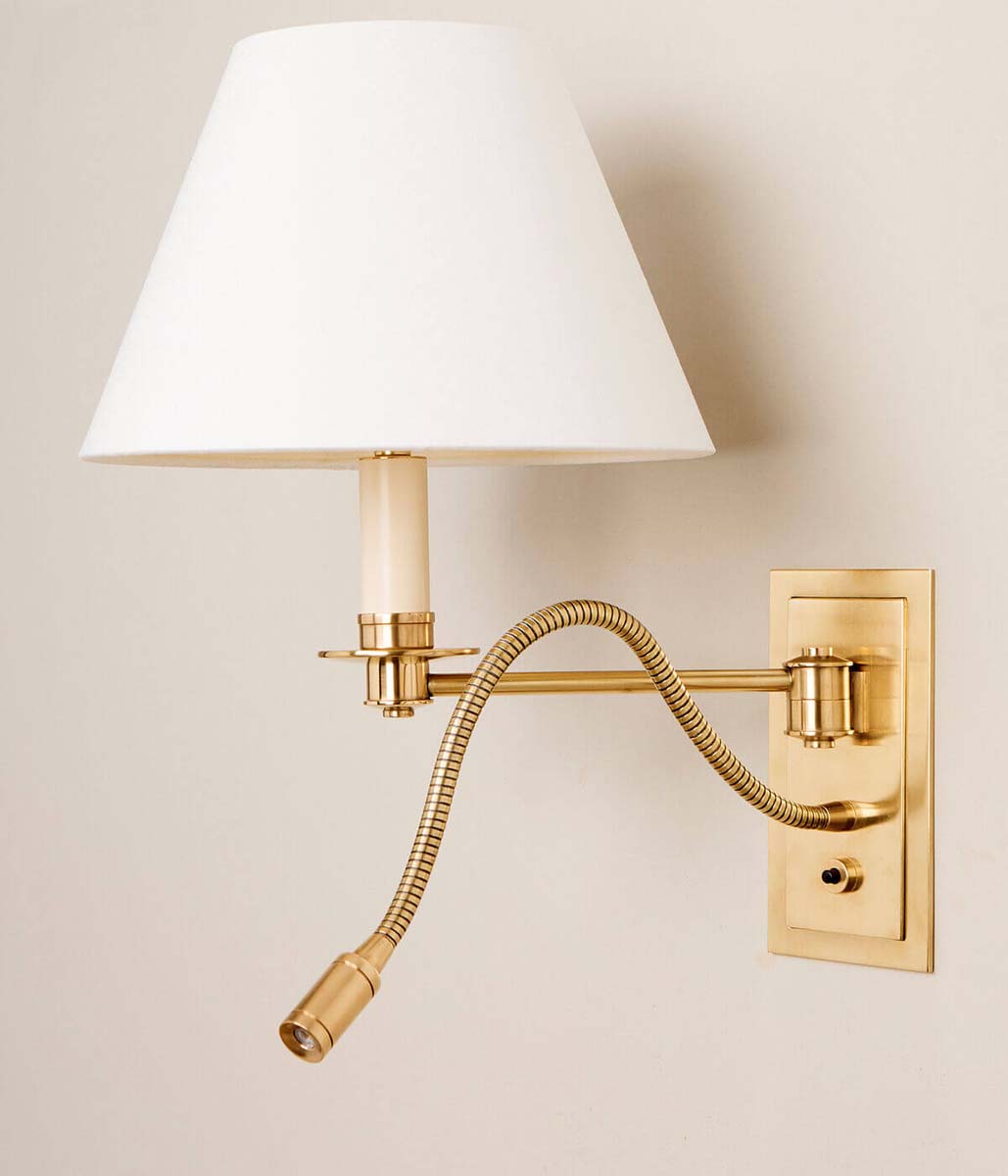 Bordon Swing Arm Reading Wall Light WA0378.BR