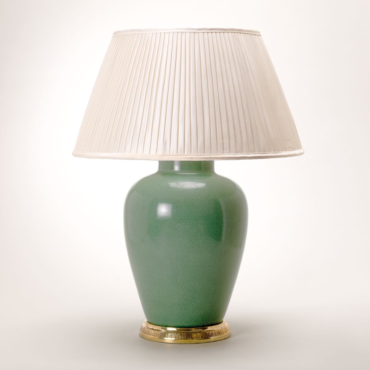 Melon Vase - Crackled Celadon TC0083.BR