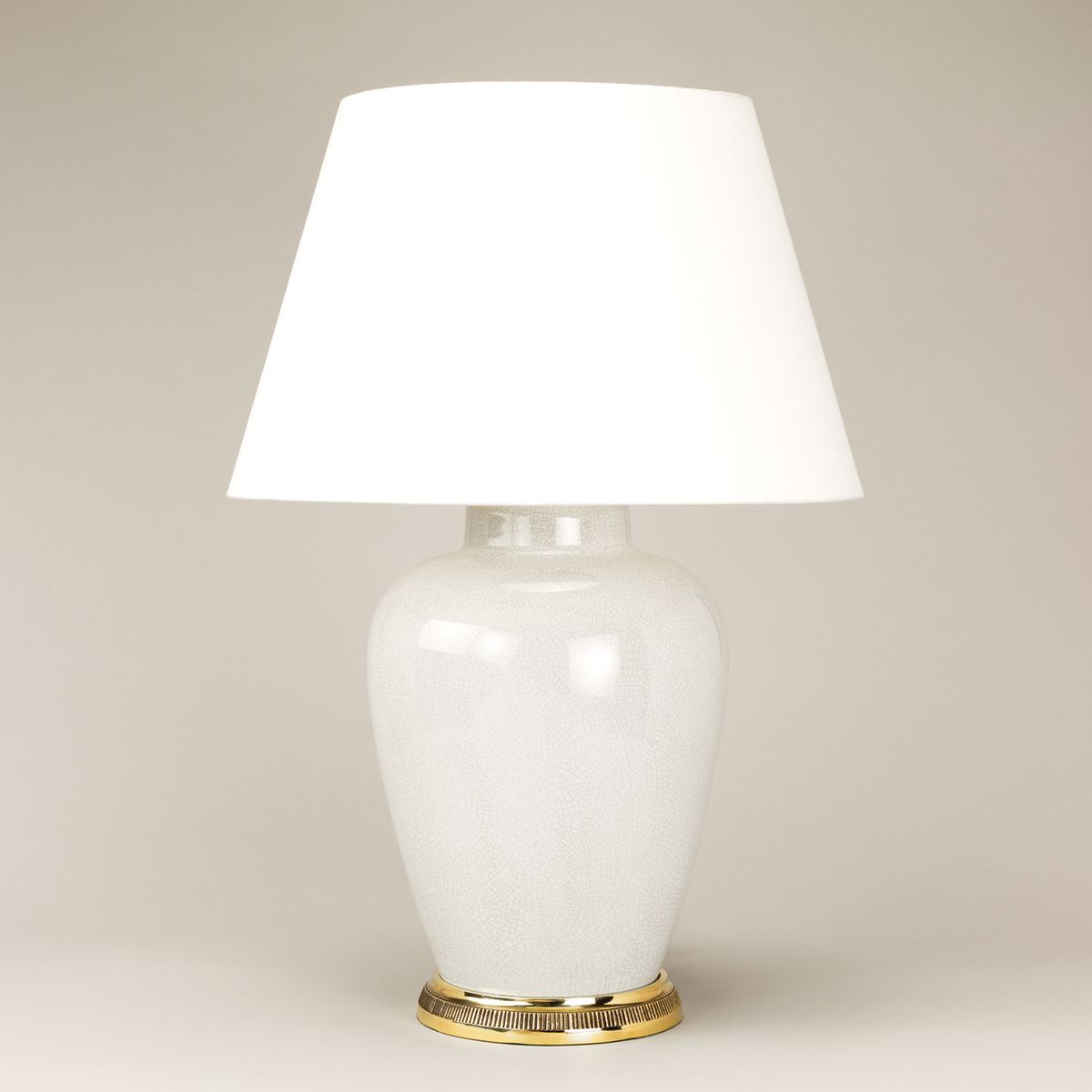 Melon Vase - Crackled White TC0084.XX
