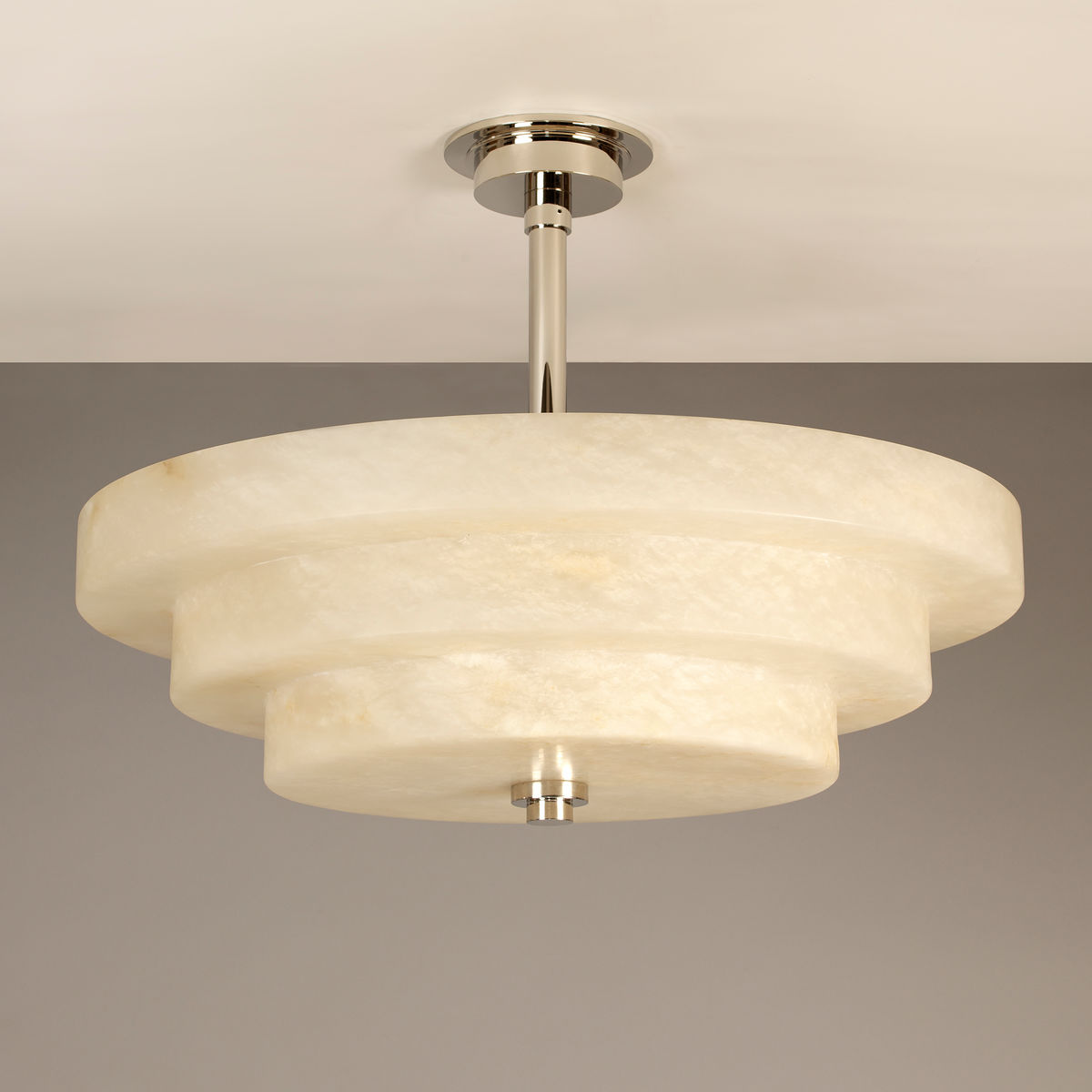 Pershore Alabaster Semi Flush Ceiling Light CL0282.NI