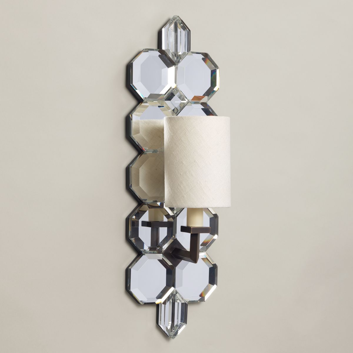Standish Mirrored Glass Wall Light WA0236.BZ