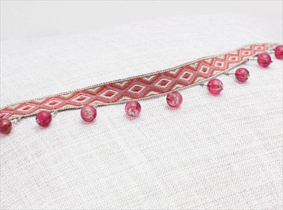 Veneto Bead Fringe Camellia T74-06
