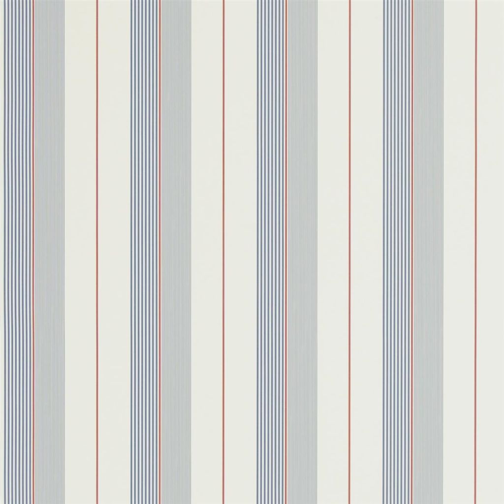 Aiden Stripe PRL020-01 Navy Red Cream