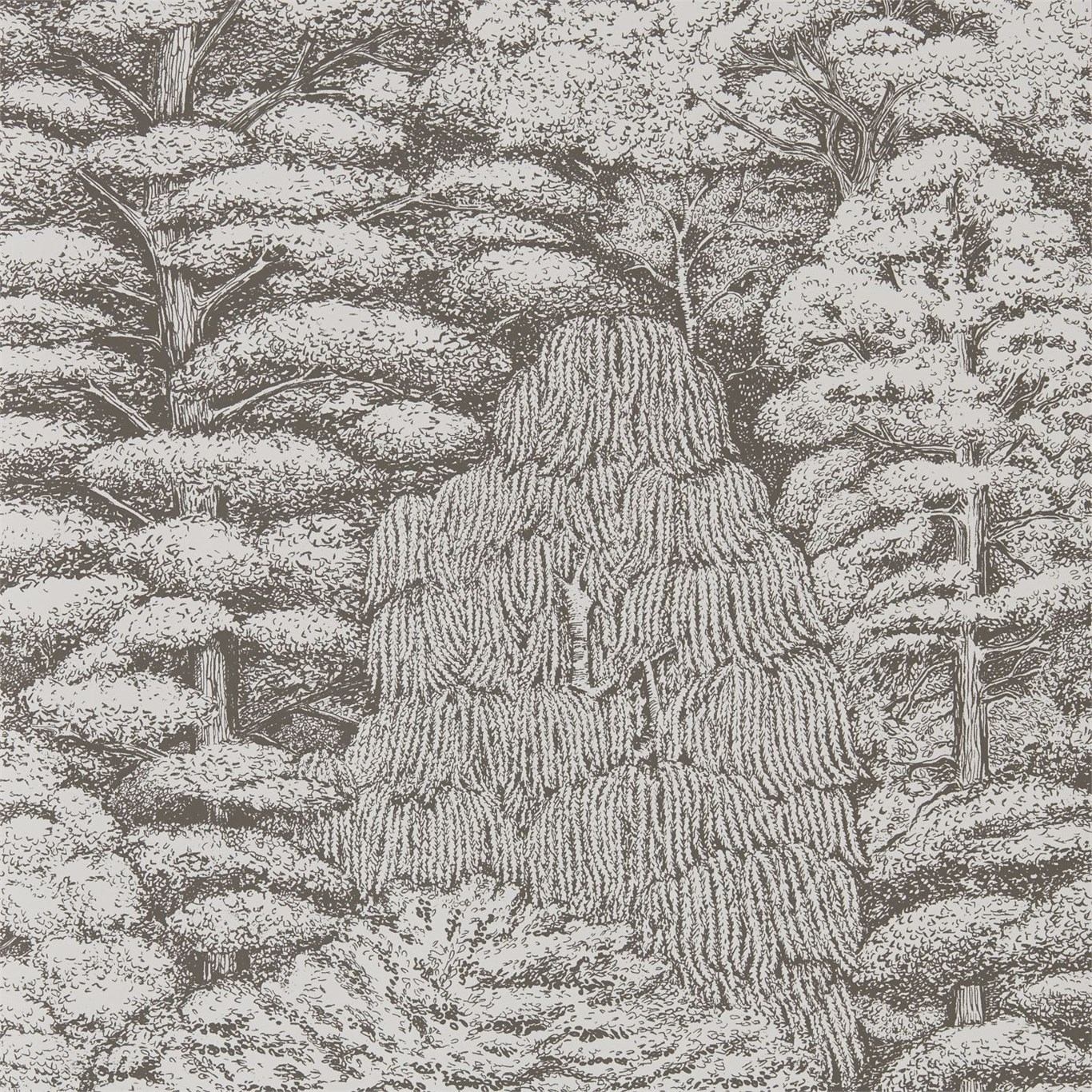 Woodland Toile Ivory Charcoal 215716