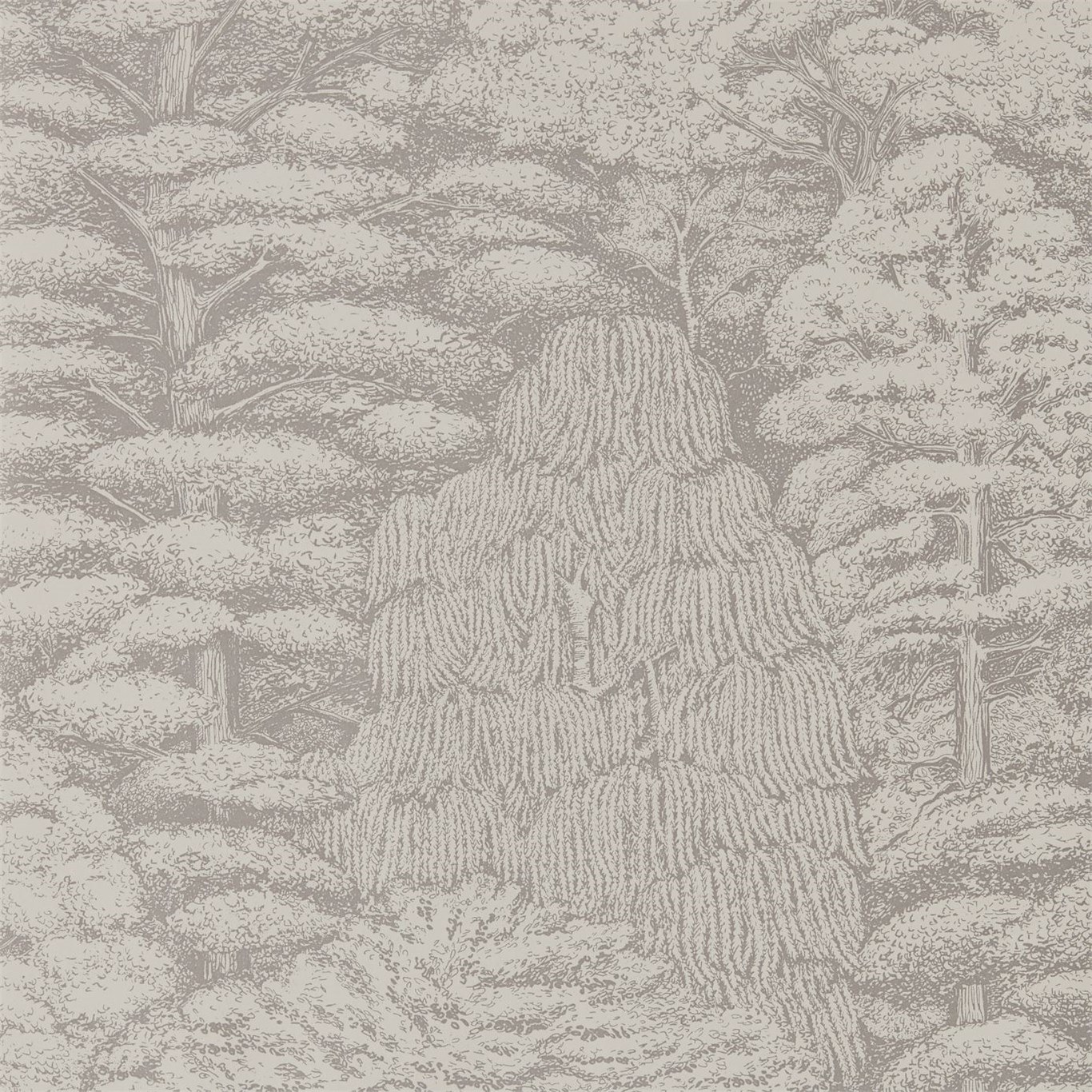 Woodland Toile Linen Gilver 215718